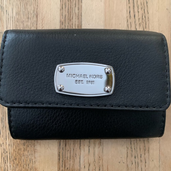 Michael Kors Accessories - Michael Kors Black Leather ID Wallet